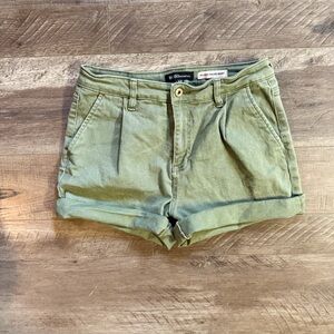 BCBGeneration Olive Women's Relaxed Trouser Shorts | Size 9/29